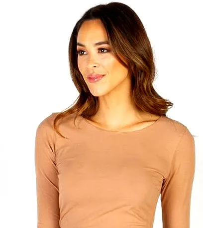 3/4 Sleeve Long Skinny  Tee