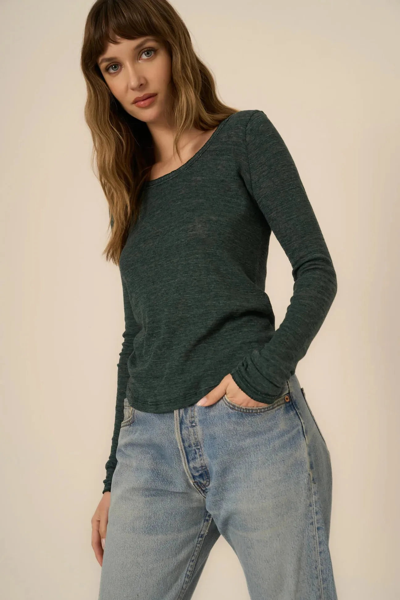 Angel Baby Long Sleeve Ribbed Tee