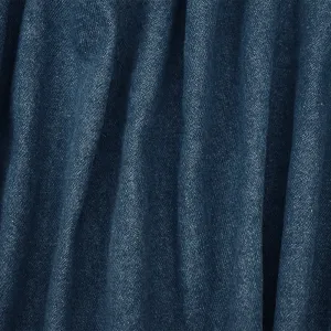 Blue Cotton 14 oz  Washed Denim Twill Woven Fabric
