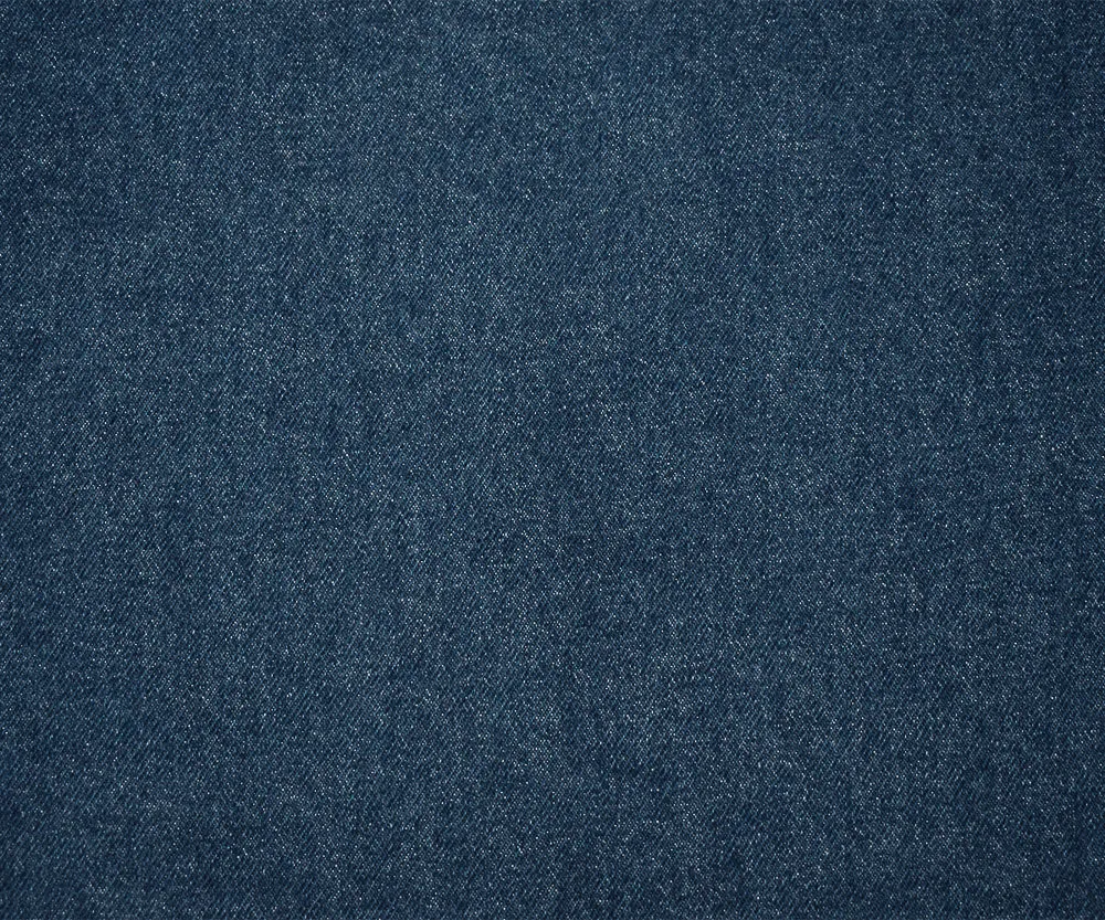 Blue Cotton 14 oz  Washed Denim Twill Woven Fabric