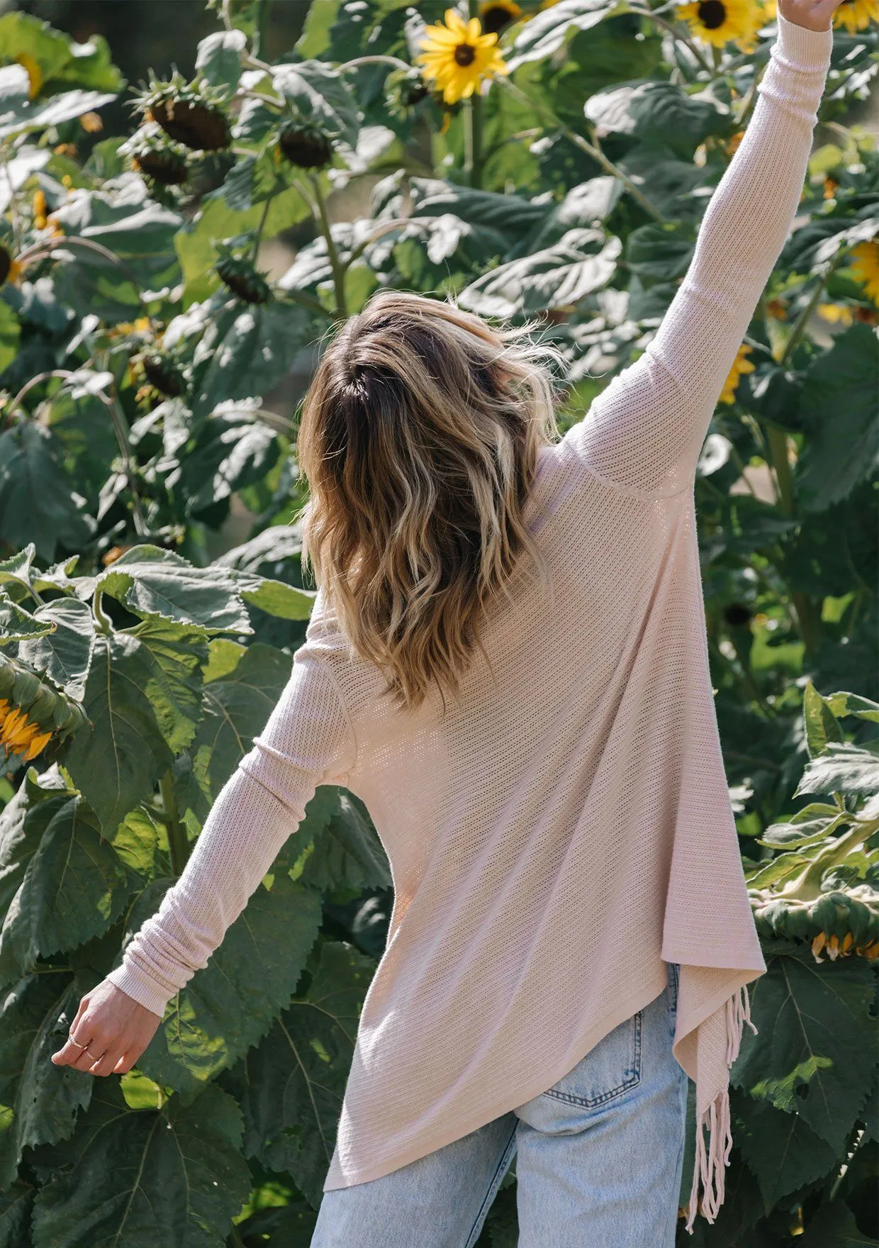 Carys Pointelle Knit Sweater