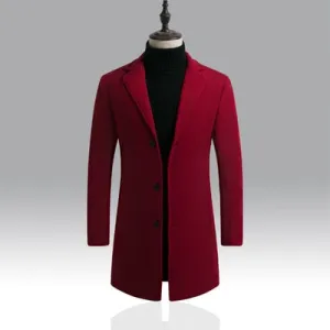 Casual Long Windbreaker Single Breasted Trench Coat Jacket