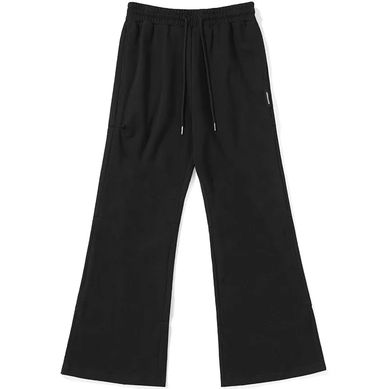 Casual Plain Asymmetric Ruched Flare Pants