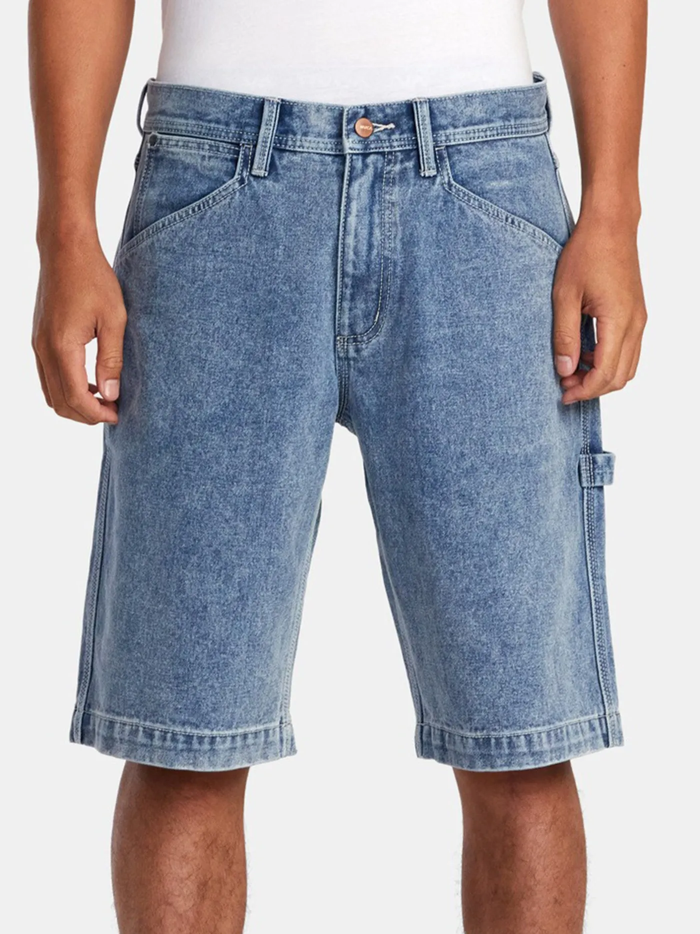 Chainmail Denim Shorts