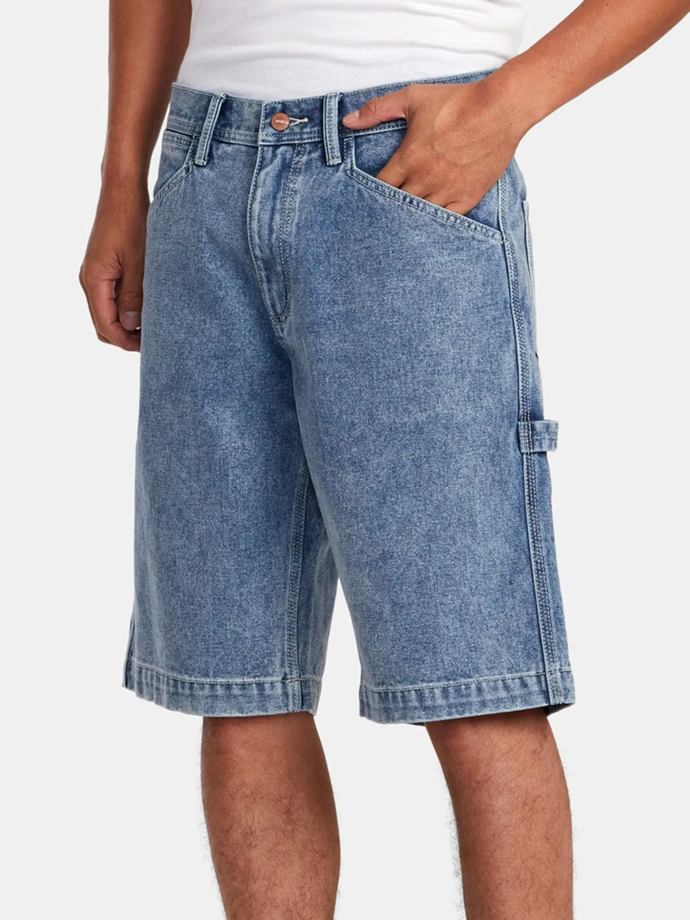 Chainmail Denim Shorts