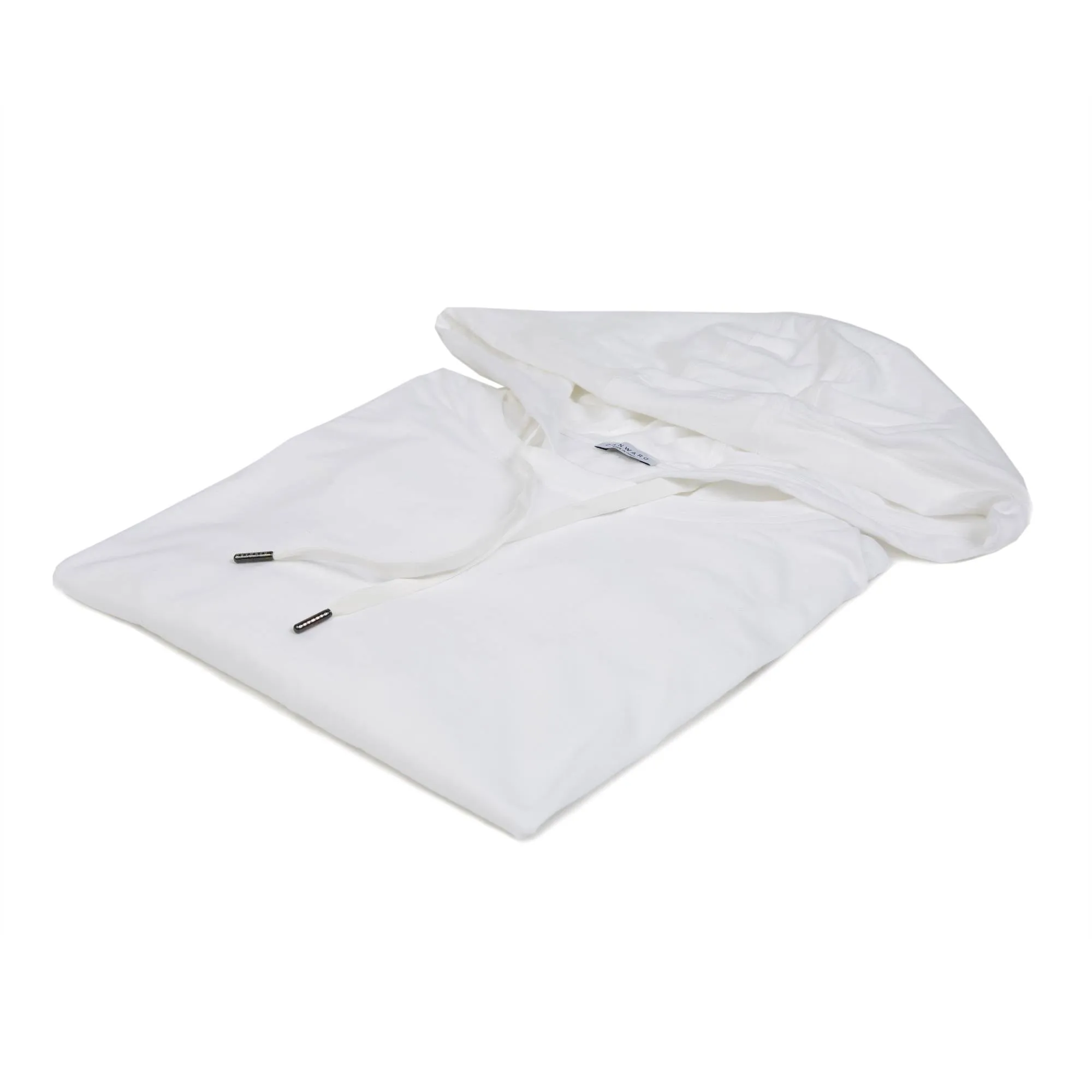 COTTON JERSEY LONG SLEEVE TEE SHIRT WITH HOOD