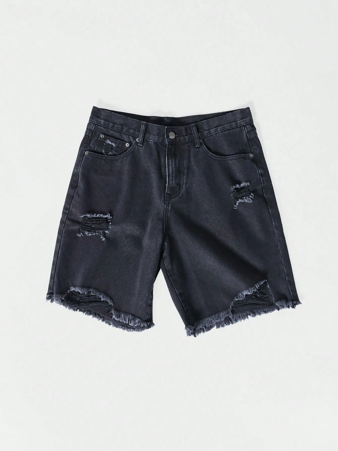 Distressed Denim Short