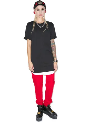Double Scoop Elongated Tee