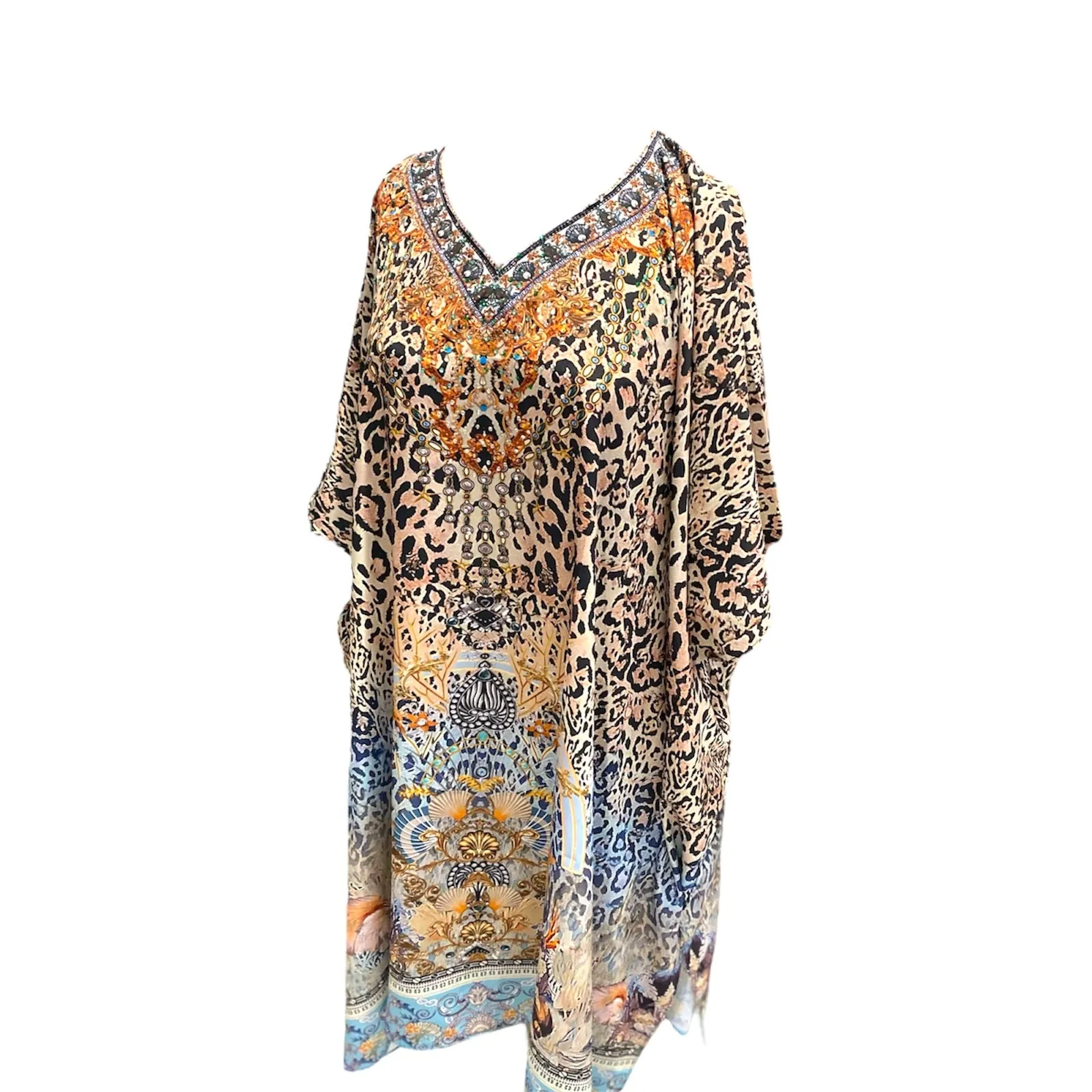 Embellished Tunic Top Blouse Kaftan AU 12-26