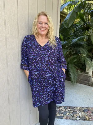 Emma Tunic Top Dress  Amethyst XS  only