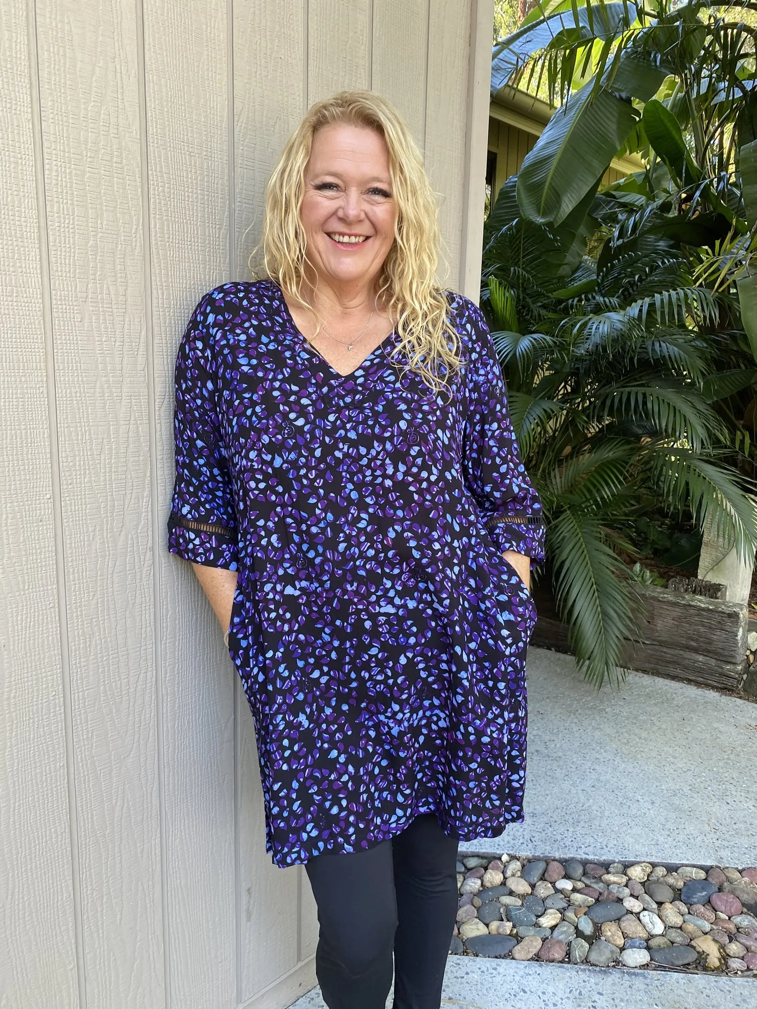 Emma Tunic Top Dress  Amethyst XS  only