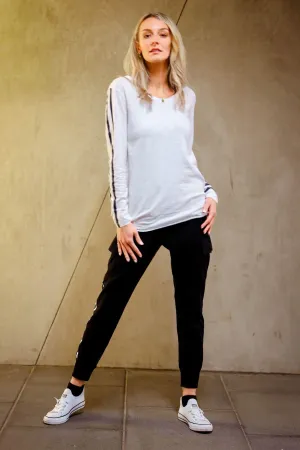 Geneva Stripes Long Sleeve T Shirt