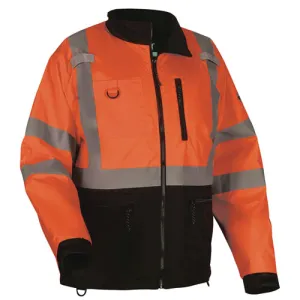 Glowear 8351 Class 3 Hi-vis Windbreaker Water-resistant Jacket, Small, Orange, Ships In 1-3 Business Days