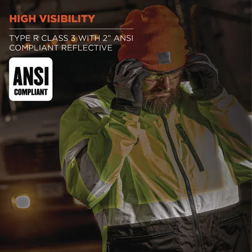 Glowear 8351 Class 3 Hi-vis Windbreaker Water-resistant Jacket, Small, Orange, Ships In 1-3 Business Days