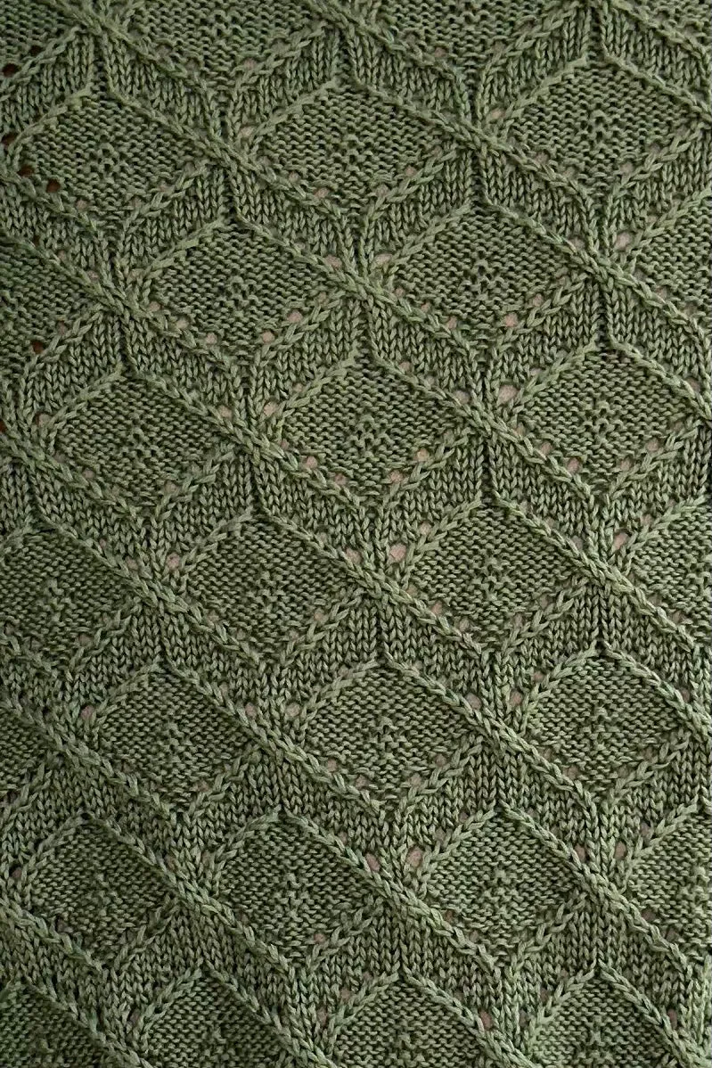 Green Basket Knitted Leah Cardigan by Palava