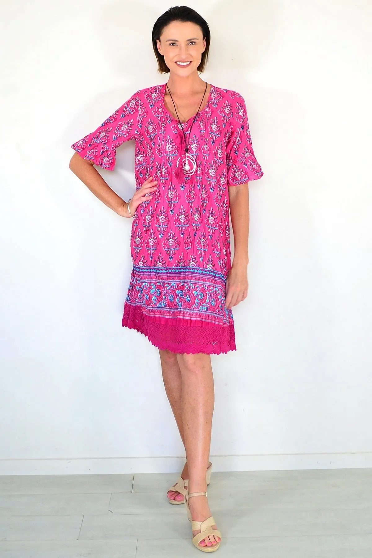 Hannah Boho Short Sleeve Tunic