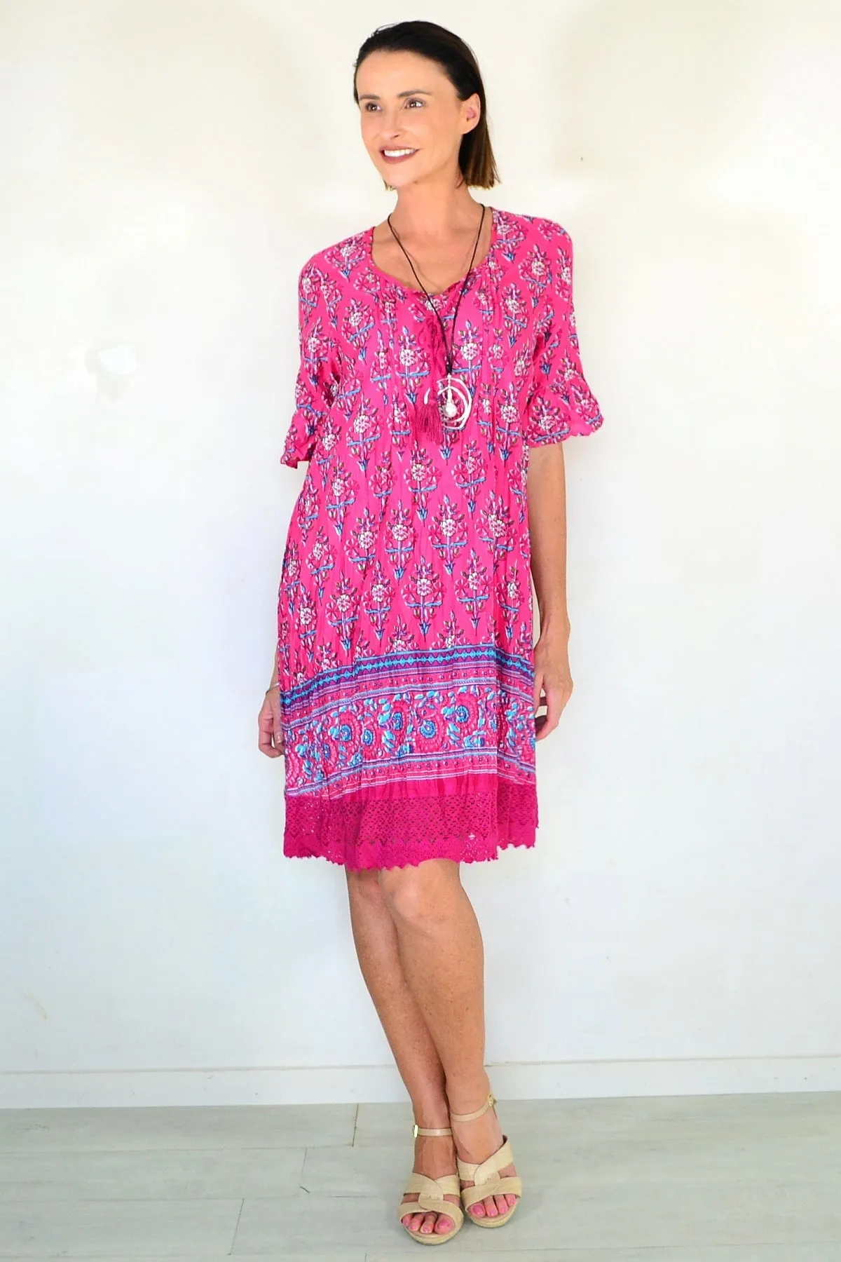 Hannah Boho Short Sleeve Tunic