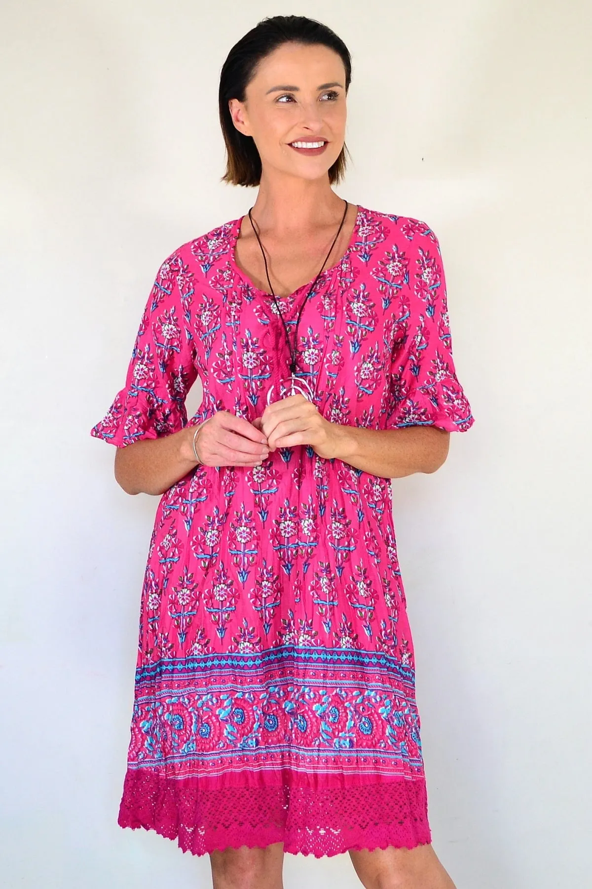Hannah Boho Short Sleeve Tunic