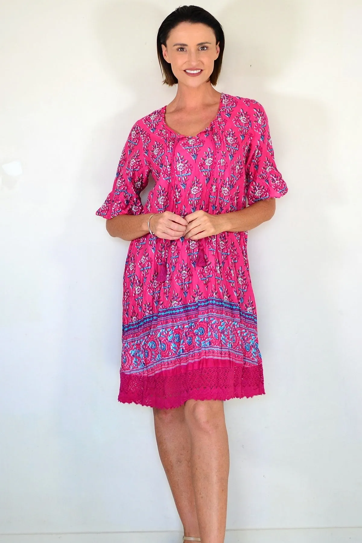 Hannah Boho Short Sleeve Tunic