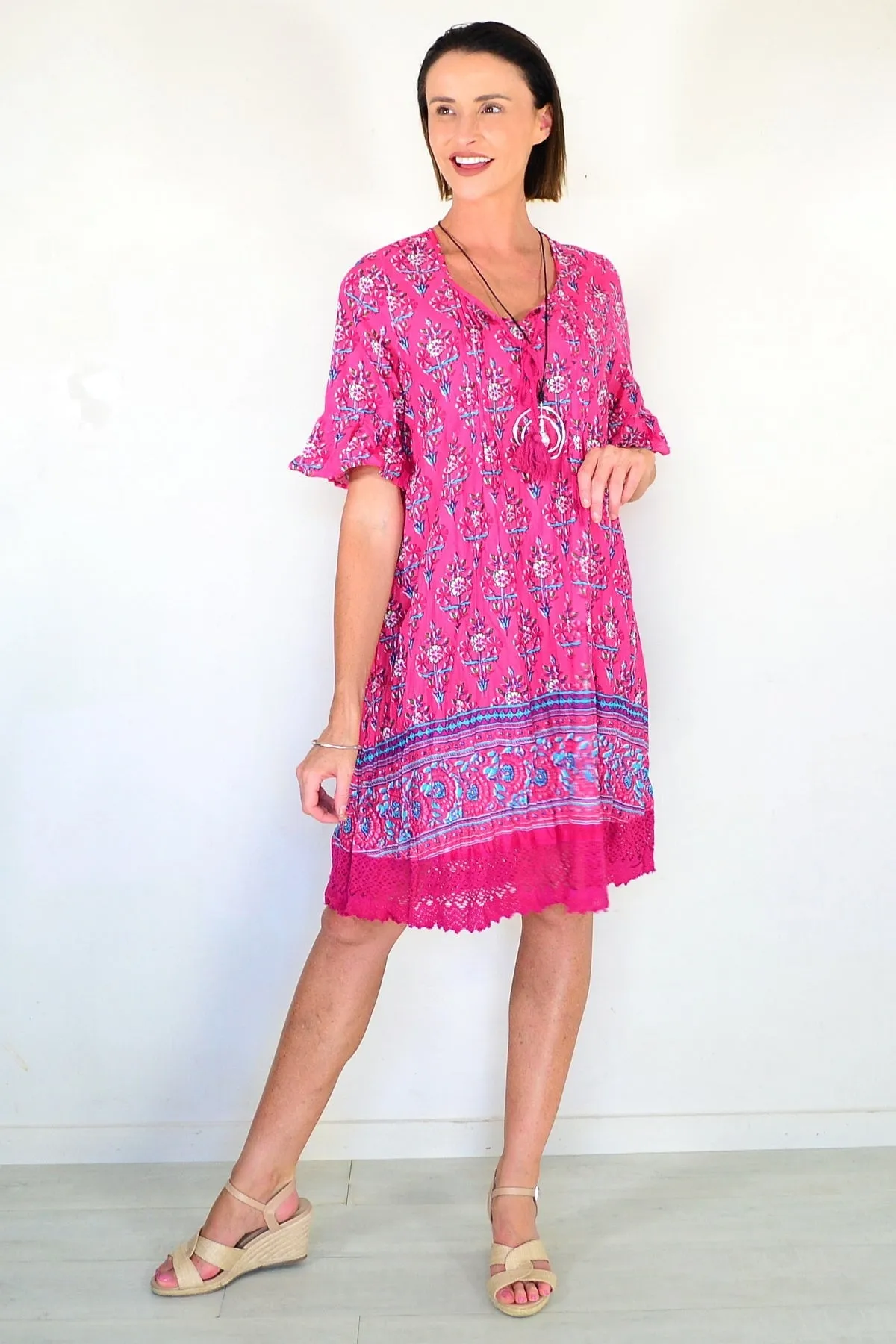 Hannah Boho Short Sleeve Tunic