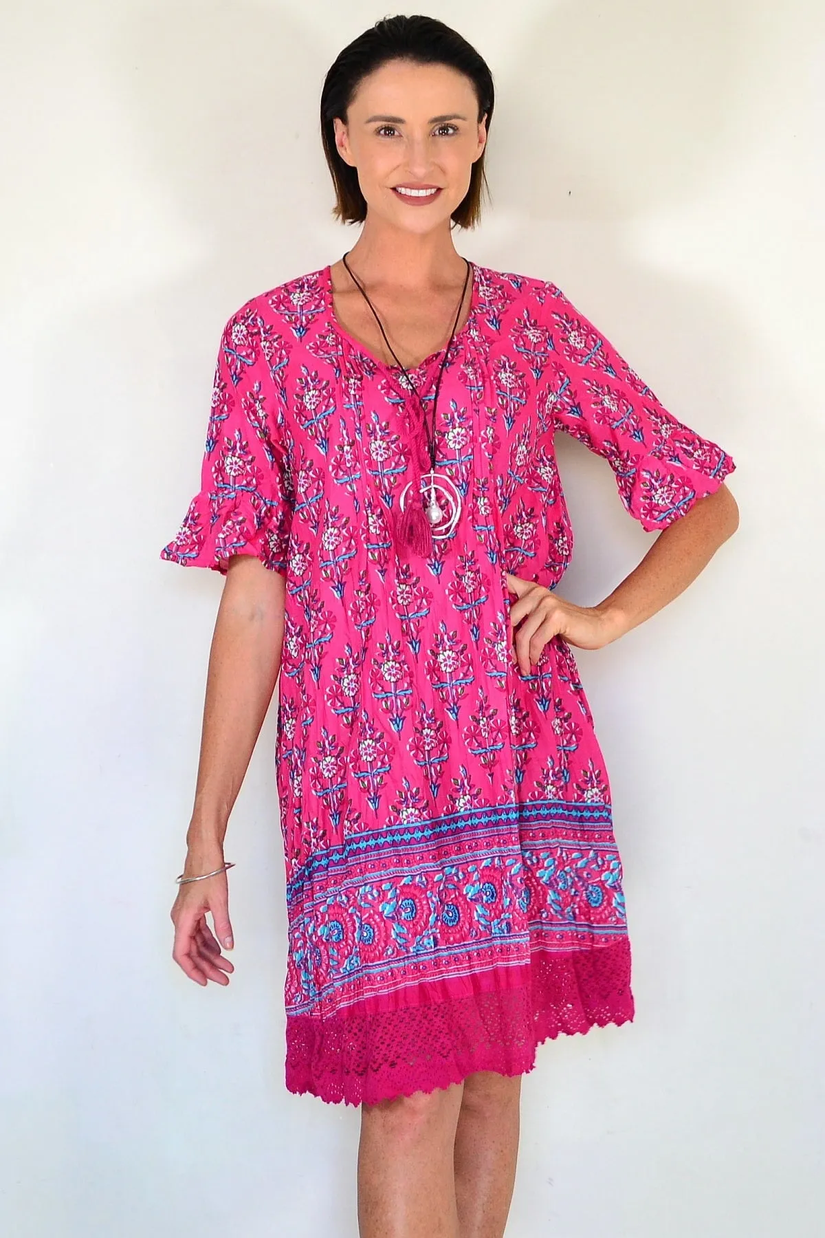 Hannah Boho Short Sleeve Tunic