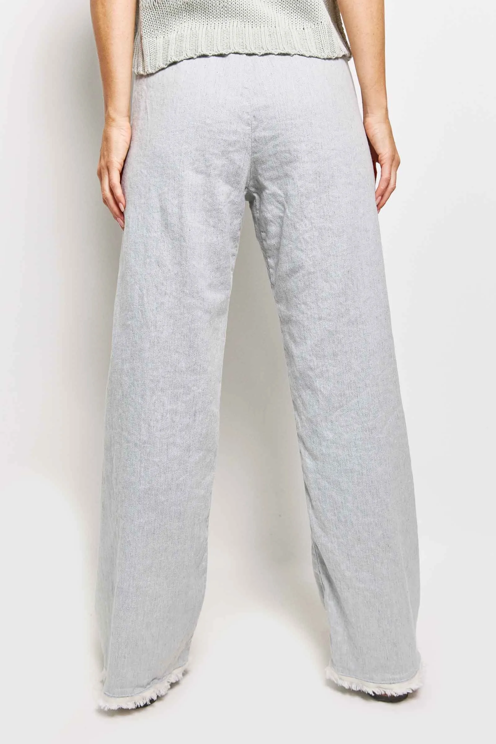 honest mist cotton linen pant