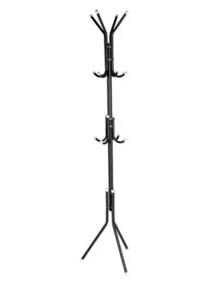 Iron Coat and Hat Rack with 12 Hooks - 170cm