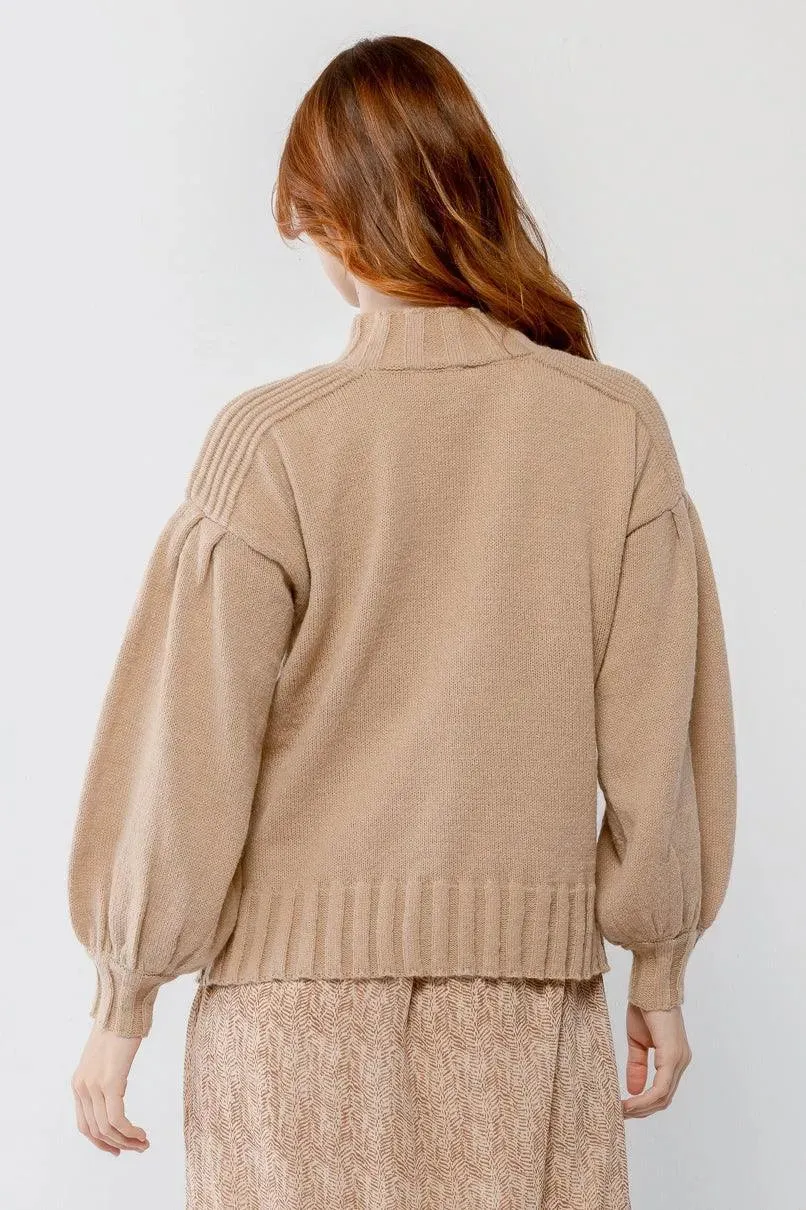 Knit Crew Neck Long Sleeve Sweater