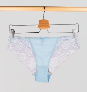 Lace seam-free brazilian [Ash/Blue]