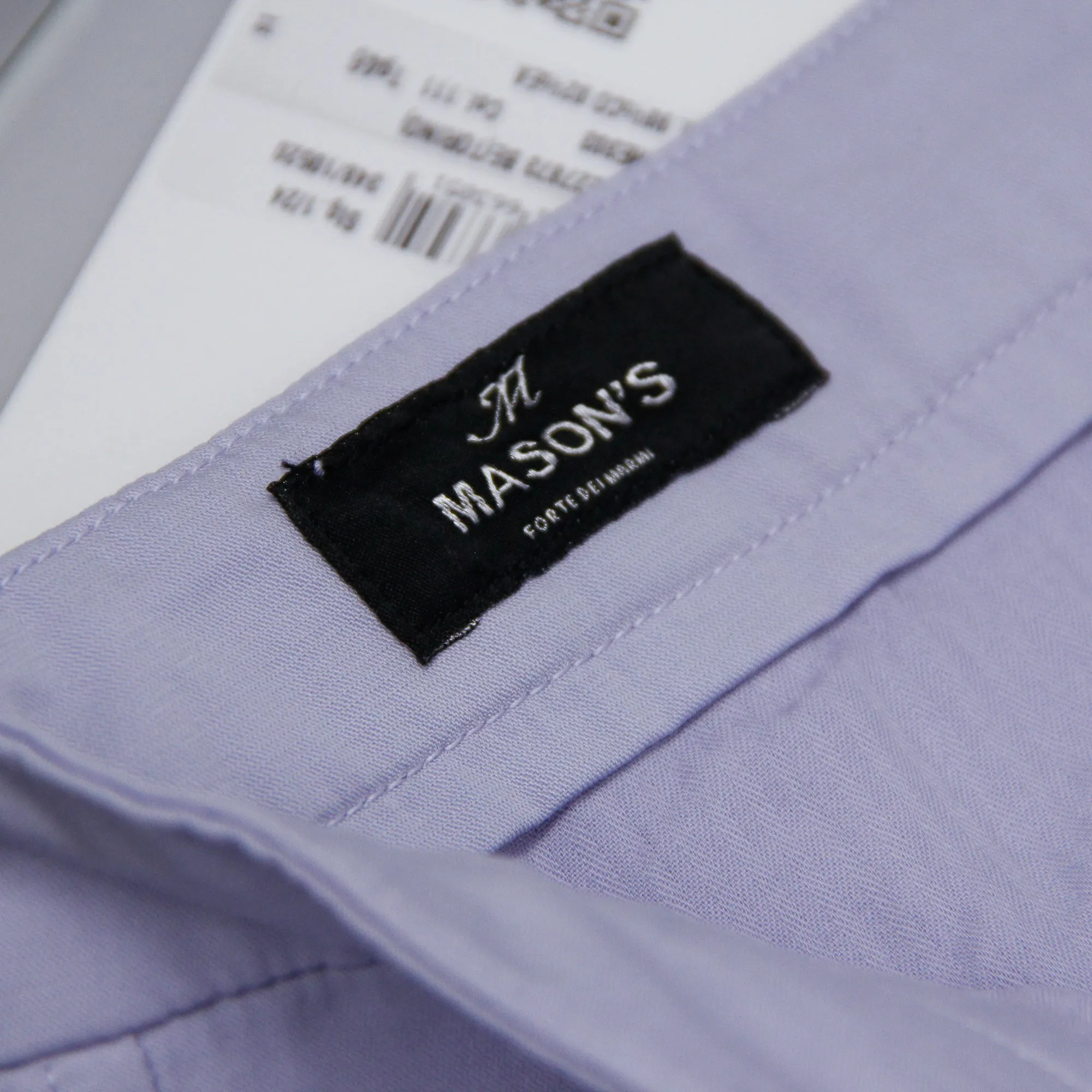Lilac Stretch Cotton Chino Style Bermuda Shorts - Mason's