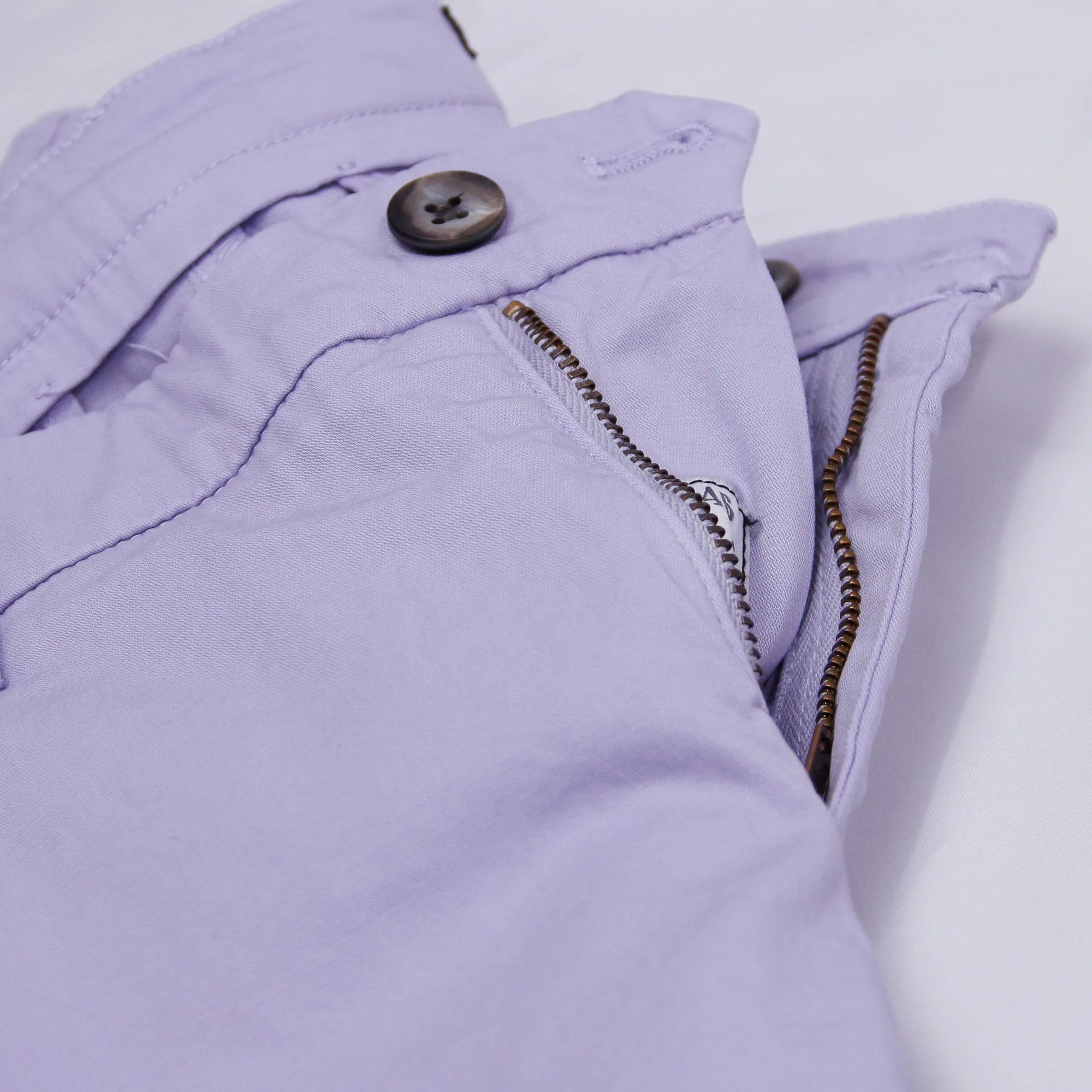 Lilac Stretch Cotton Chino Style Bermuda Shorts - Mason's
