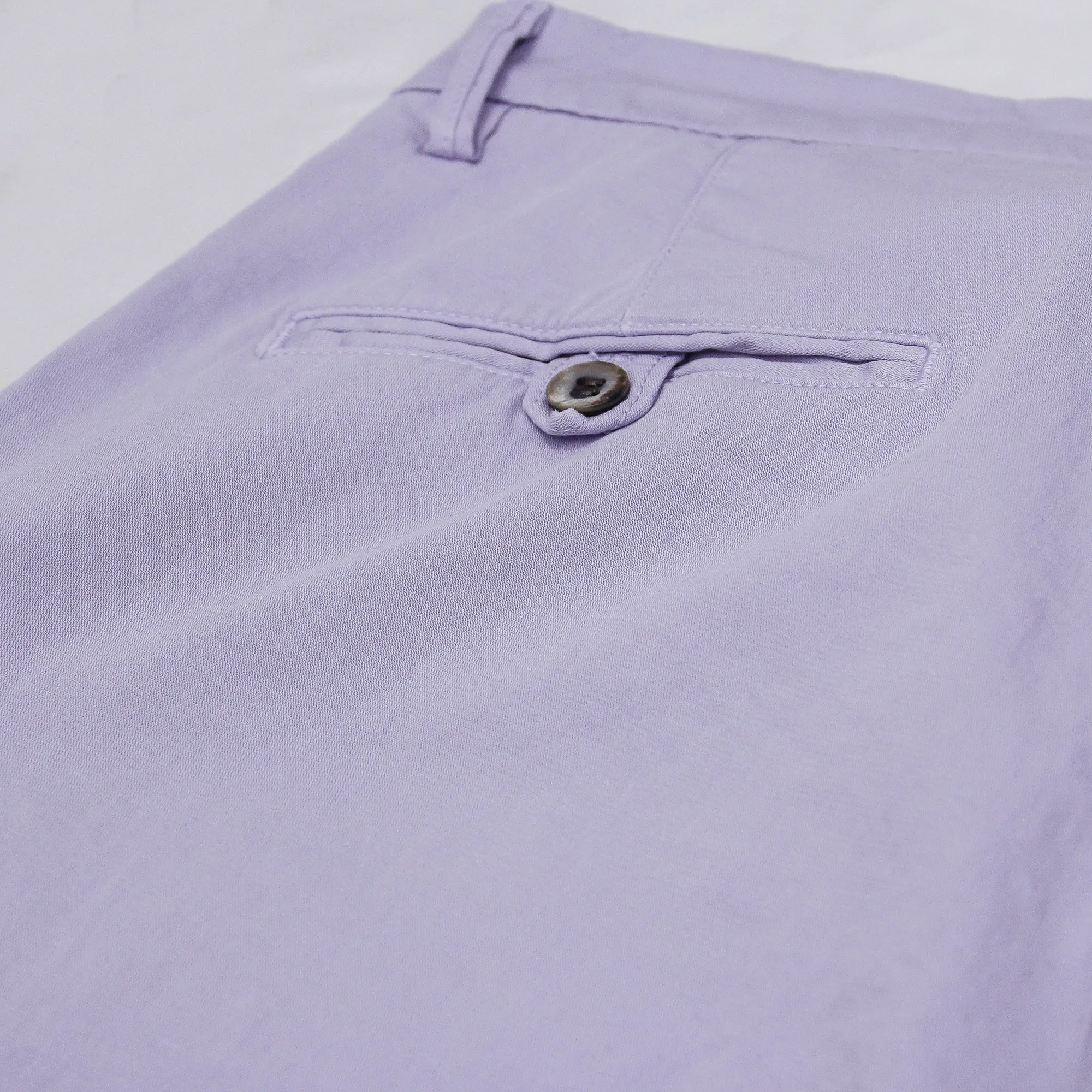 Lilac Stretch Cotton Chino Style Bermuda Shorts - Mason's