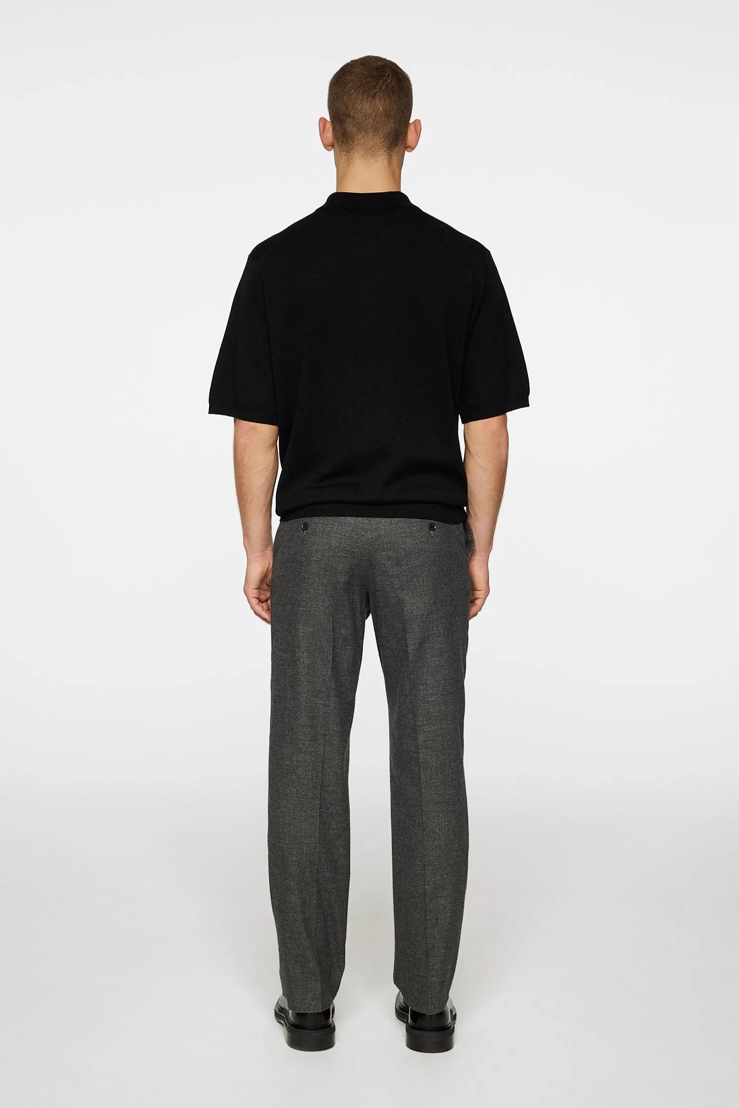 Lois C Micro Pattern Pants / Dark Grey