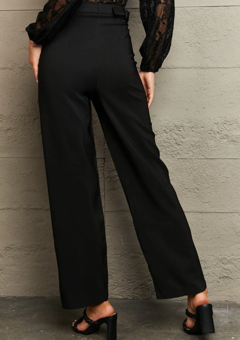 Long Loose Fit Straight Pants
