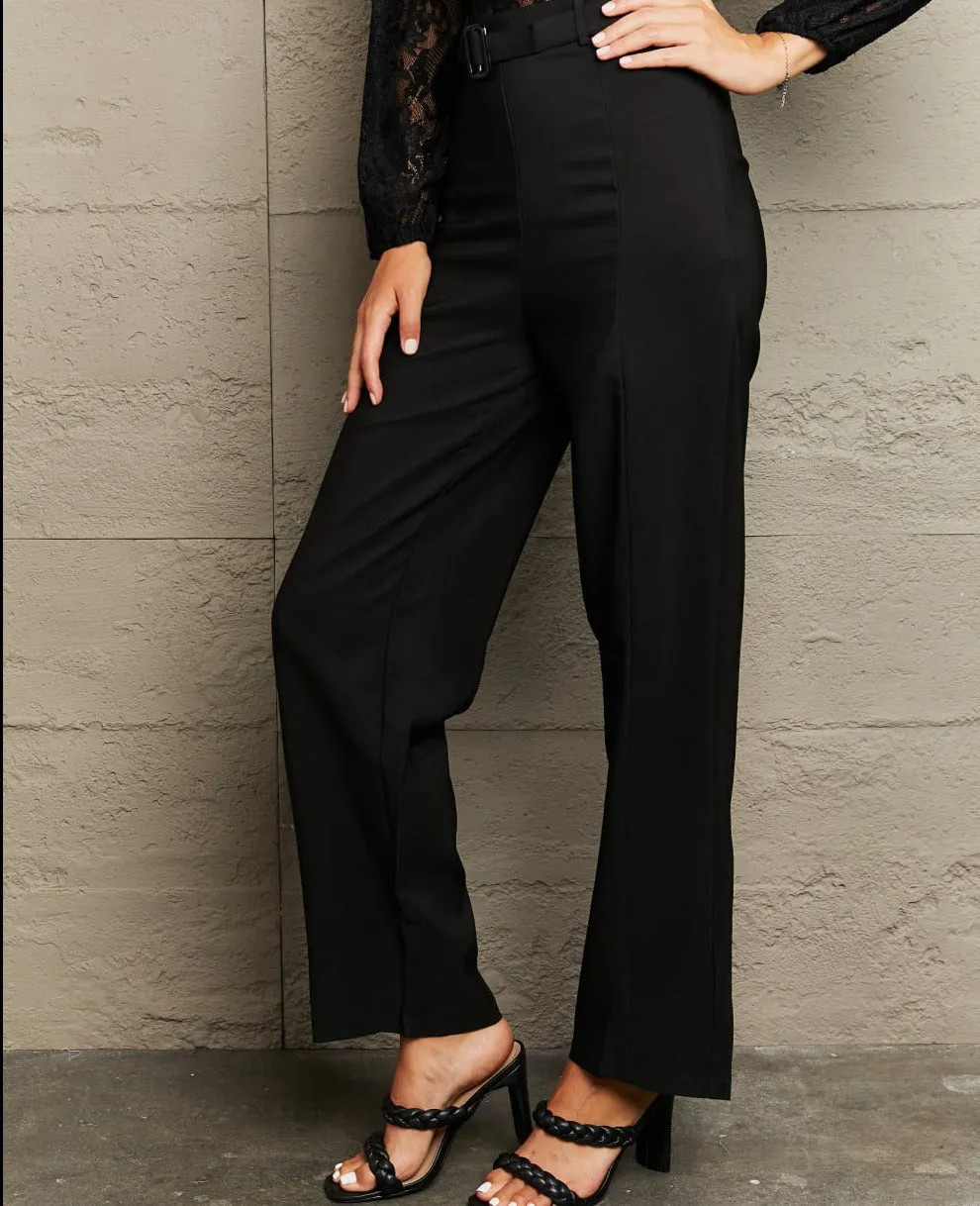 Long Loose Fit Straight Pants