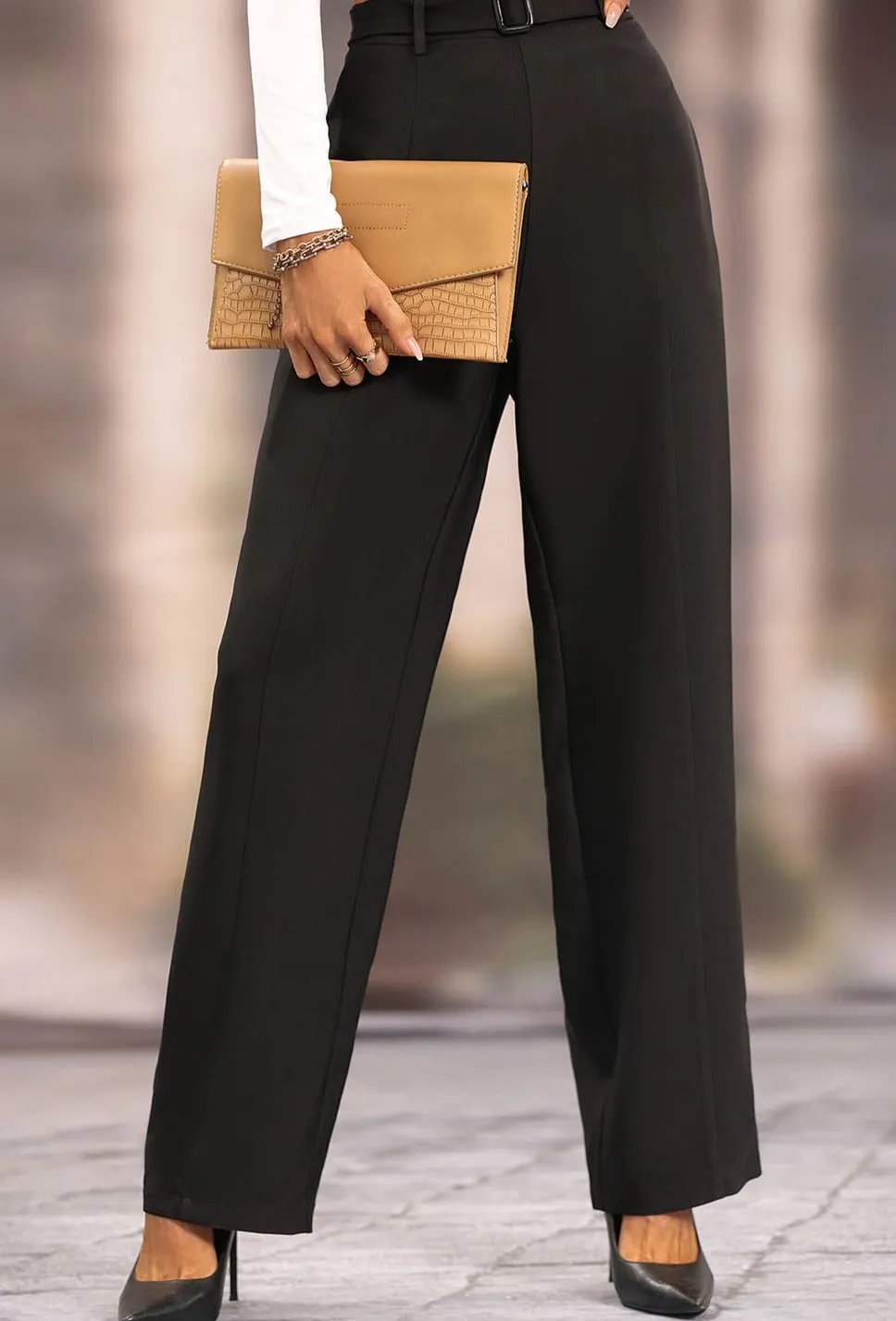 Long Loose Fit Straight Pants