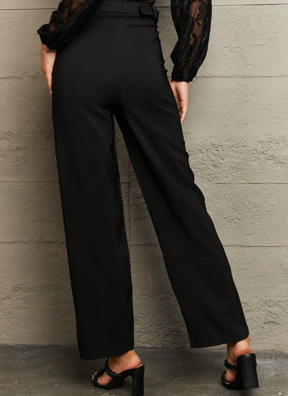 Long Loose Fit Straight Pants
