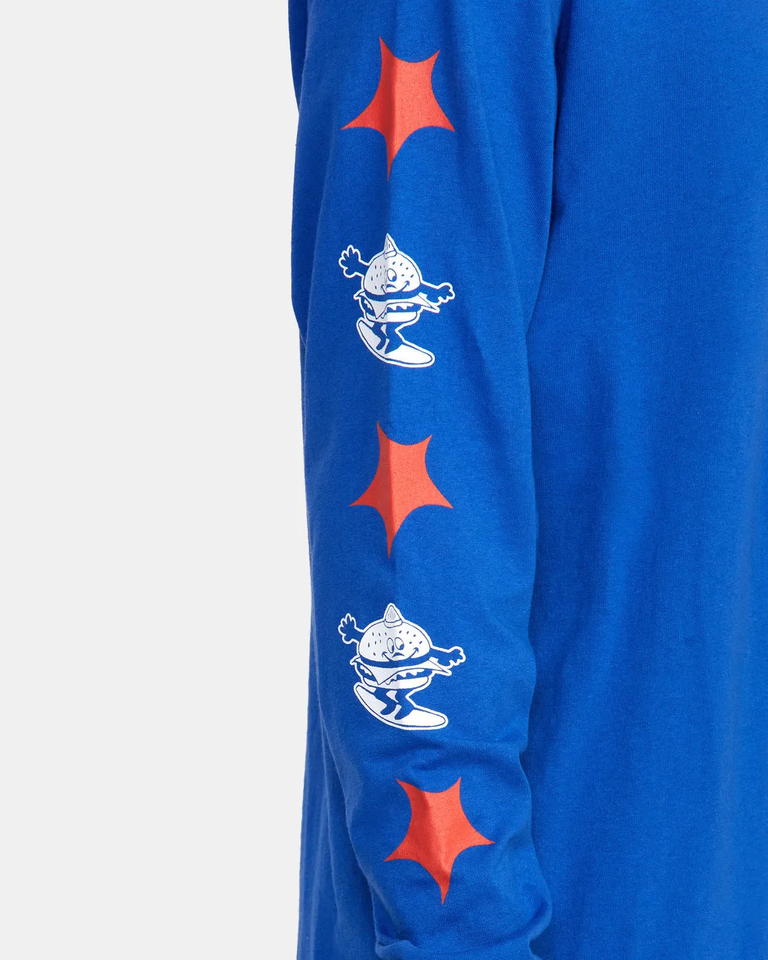 Mattys Pattys Burger Club Long Sleeve Tee - Royal