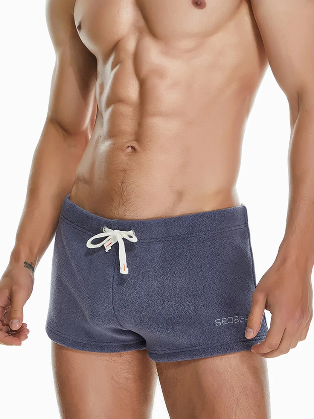 Mens Comfy Plush Pajama Shorts