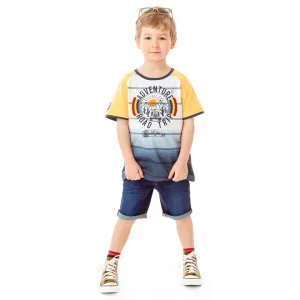 Noruk Denim Bermuda Shorts With Cuff - Select Size