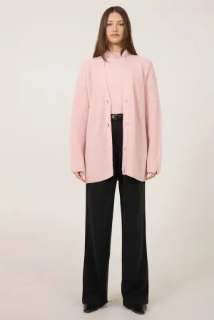 One Grey Day Pacific Cashmere Cardigan | Quartz