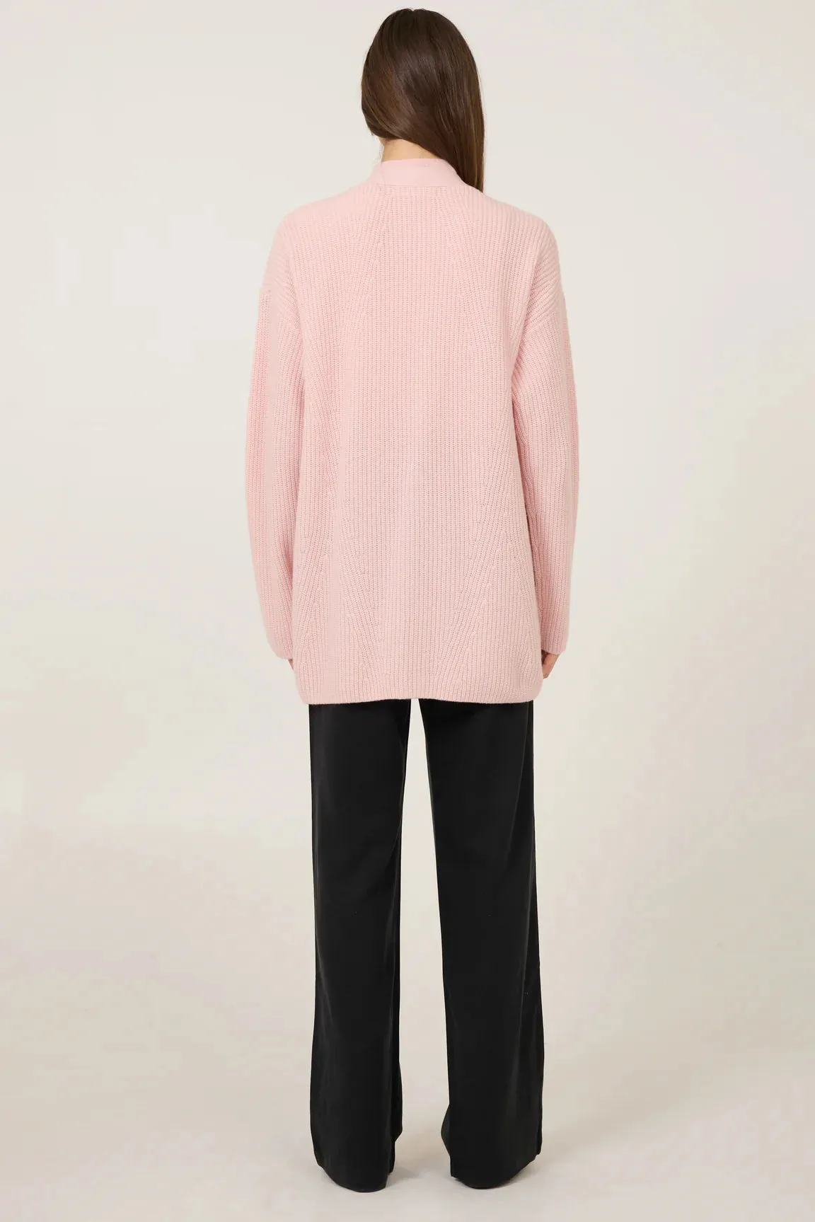 One Grey Day Pacific Cashmere Cardigan | Quartz