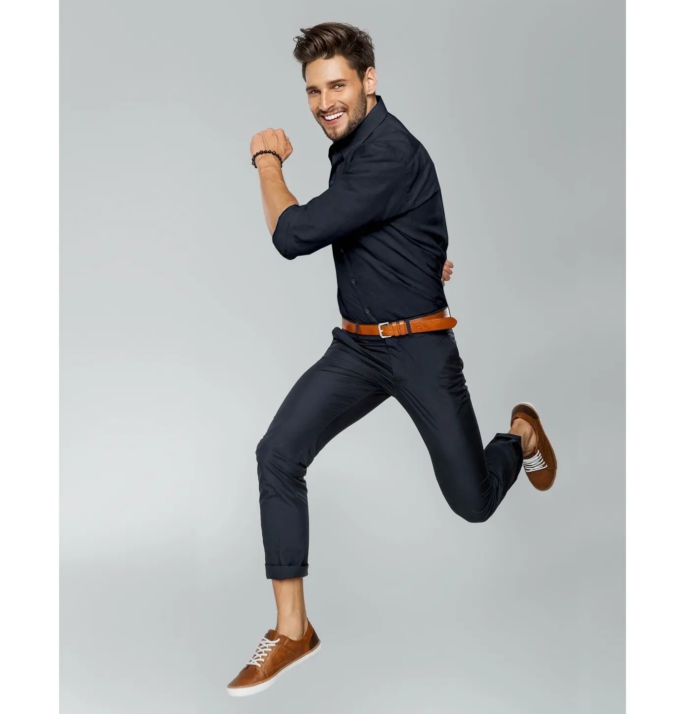 Performance Stretch - Navy - Long Sleeve