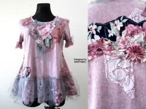 Pink T Shirt Dress,Summer Dress for Women