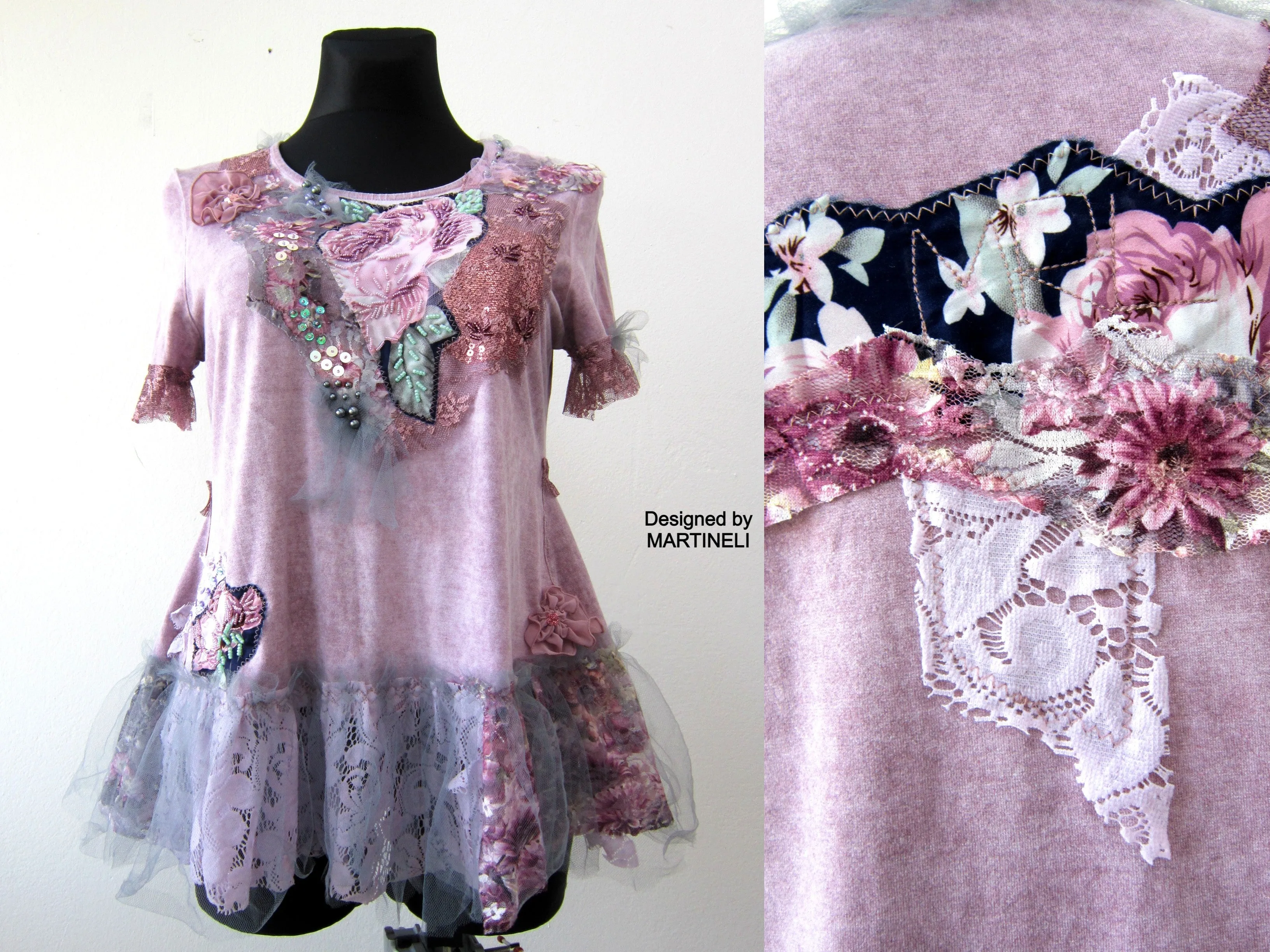 Pink T Shirt Dress,Summer Dress for Women