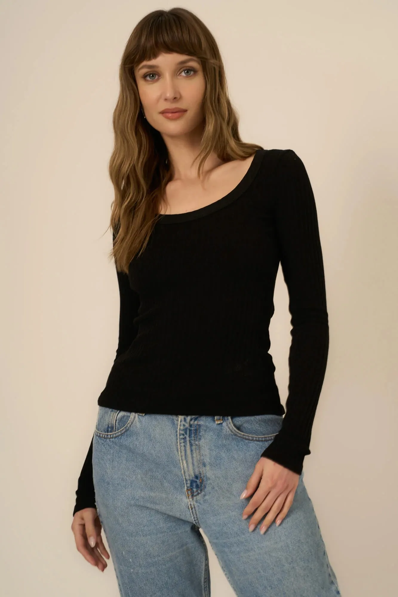 Project Social T What's The Scoop Rib Long Sleeve