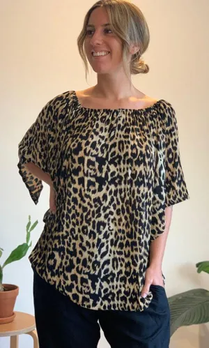 Rayon Top Libra Leopard, More Colours