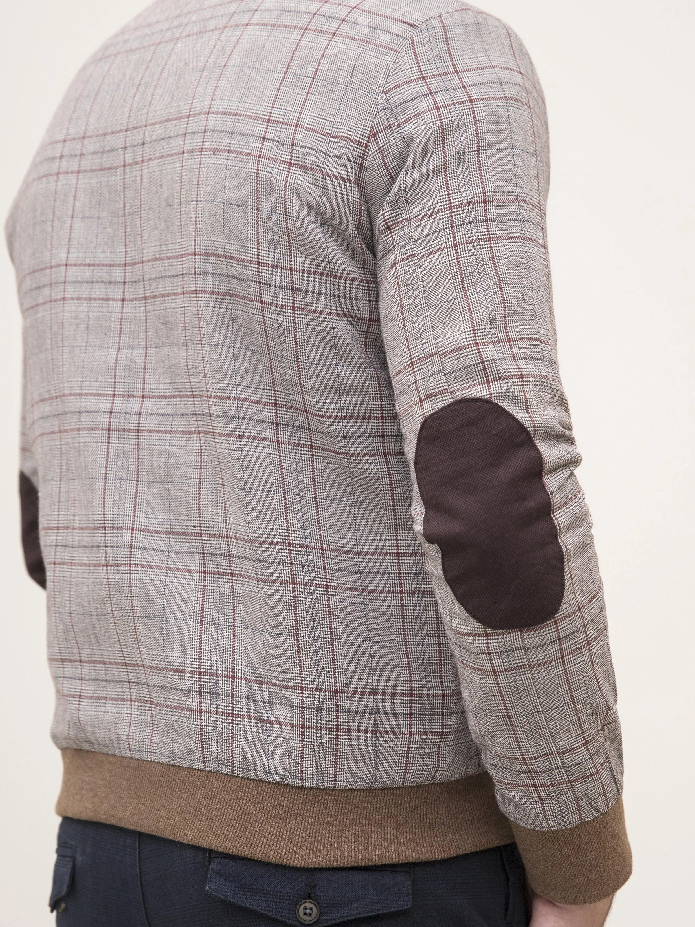 RIB BAN JACKET FULL SLEEVE LIGHT KHAKI