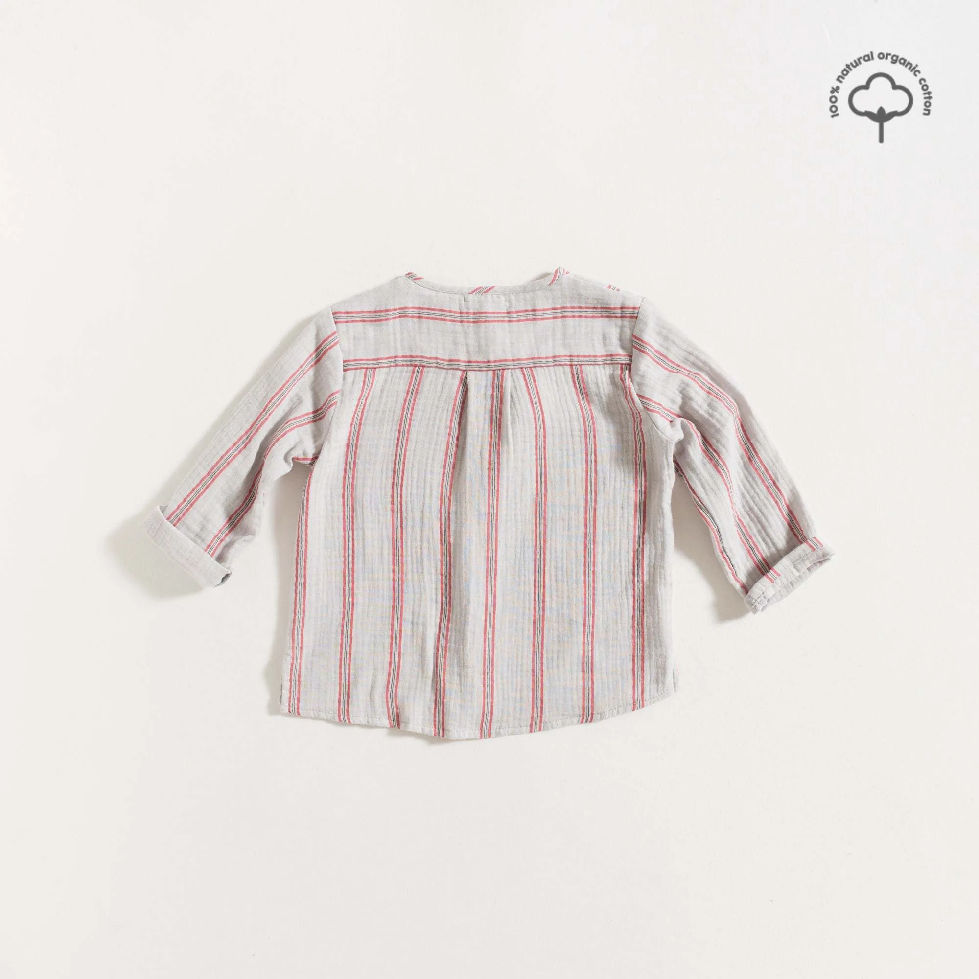 SHIRT / PEPPER STRIPES GAUZE