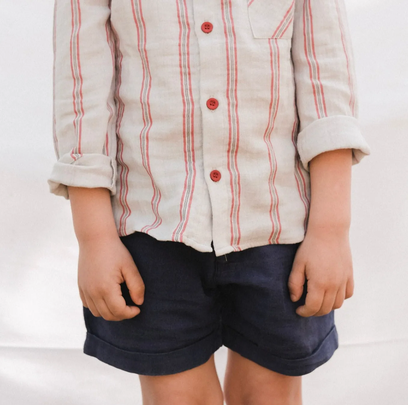 SHIRT / PEPPER STRIPES GAUZE